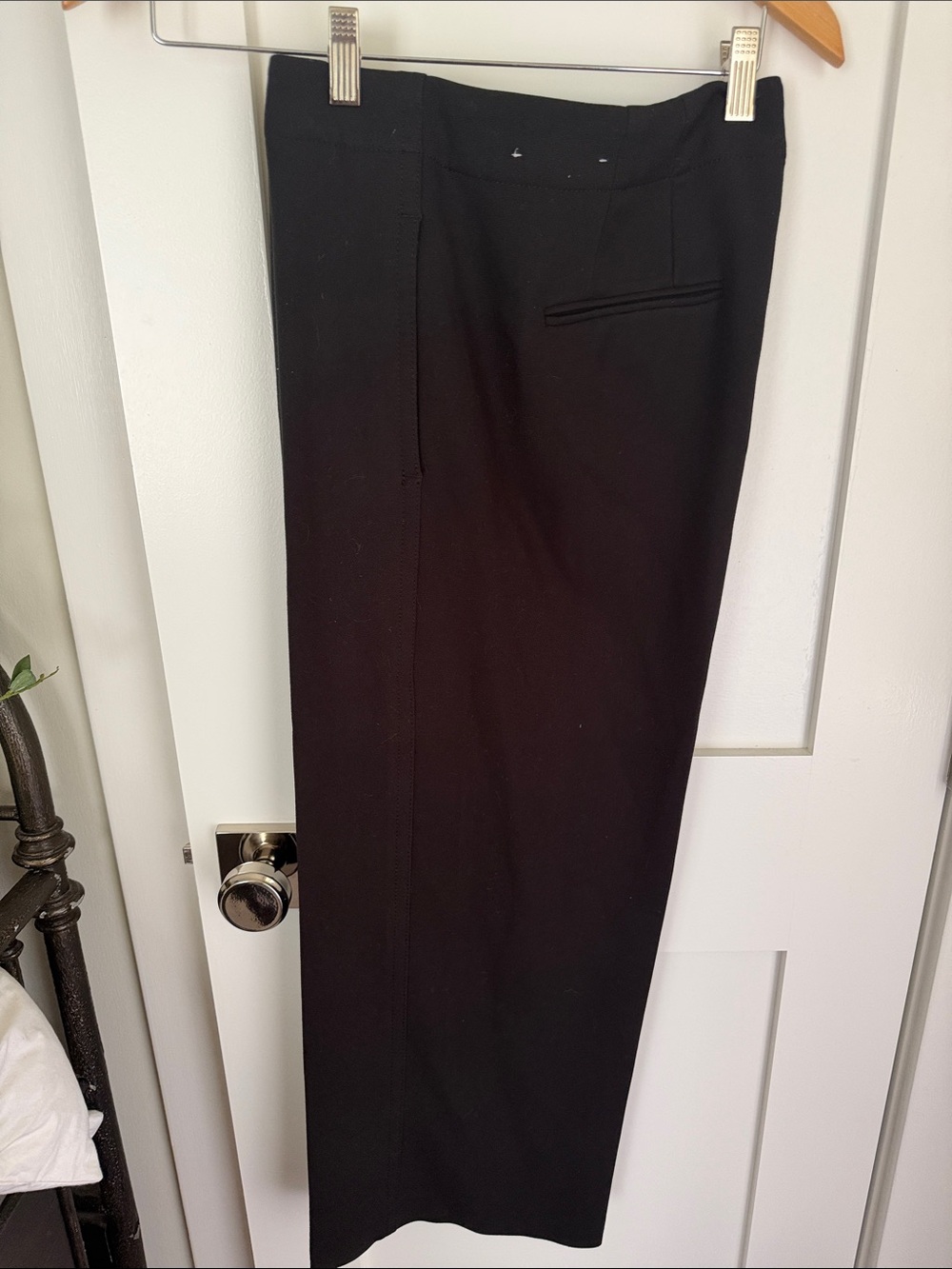 Ann Taylor Black Wide-Leg Trousers